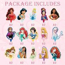 Hot-Selling Recommendation Dessert Decoration 31pcs Princess Size Cake Toppers Cake Decorations Princess Bunting Birthday Cake Dessert Birthday Party Cake Decoration Cartoon Plug-In Set - View 10
