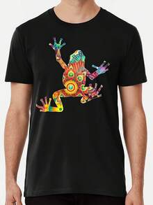 Mandala Frog S To 5XL Made In The AUUSA T-Shirt - 款式 - 查看 1