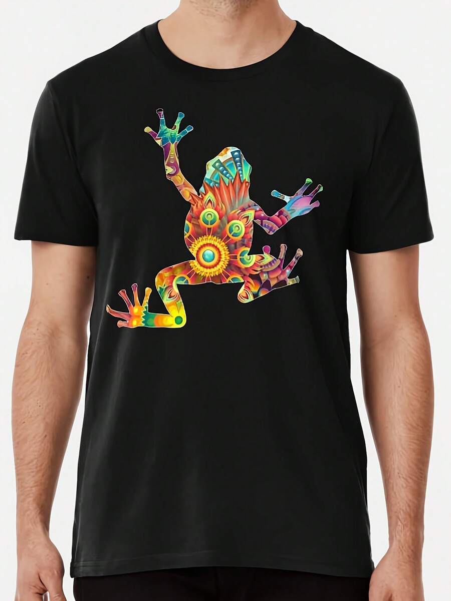 Mandala Frog S To 5XL Made In The AUUSA T-Shirt - 款式 - 查看 1