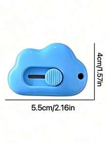1/2/4/6/8/10pcs Mini Craft Knives, Cute Cloud Pattern Small Paper Cutting Knives, Express Parcel Unboxing Tools, Portable Japanese INS Style Student Office Handmade Cardboard Box Cutter - A - View 6