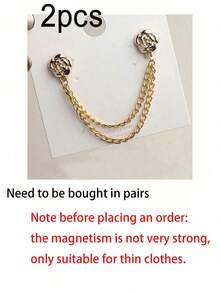 2pcs Rose-Shaped Pants Cuff Clips, Waterproof Portable Seamless Fasteners, Suitable For Jeans And Shirts, Anti-Slip Adjustable Design To Prevent Pants Dragging On The Ground, Perfect For Daily Wear And Travel - Multicolor - View 10