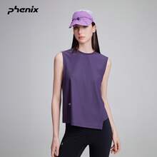 +Phenix Phoenix Women's 2026SS New Outdoor Sun Protection Asymmetrical Sleeveless Knit Tank Top - Mystic Purple - View 1