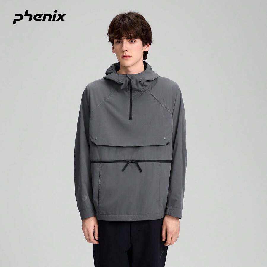 Phenix ALK Casual Jacket Men 2025FW Spring/Summer New Sports Outdoor Woven Jacket - Rock Gray - View 1