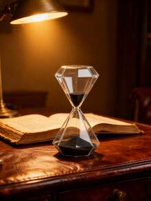 1pc 5-Minute , Elegant Timer Decor, Suitable For Home, Bedroom, Office Desk, Study And Holiday Gifts - Black - View 3