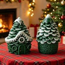 1pc DIY Handmade Pine Cone House Silicone Candle Mold, Pine Cone House Shaped Home Decor Mold (Suitable For Plaster, Cement And Resin), Suitable For Handmade Crafts, Reusable - Multi-color - View 4