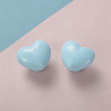 2pcs Cute Heart-Shaped Cabinet Handles, Solid Drawer Pulls, Colorful Decorative Furniture Knobs, Suitable For Baby Room And Kids Bedroom - Multicolor - View 6
