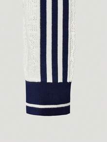 Adidas Originals Women's SPORTS TT W Jacket Knit Collarless Outerwear KX6899 - Beige - View 8