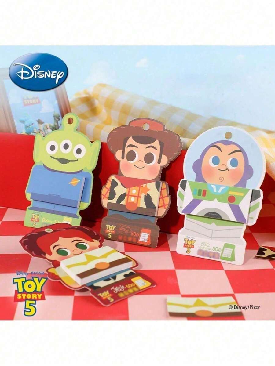 Monogram Disney 1PC Licensed Shaped Sticky Notes Men Woody Buzz Jessie Self-Adhesive Pocket Office School Fan Gift - one-size - View 1
