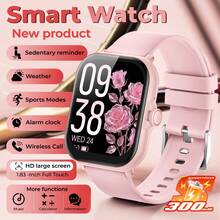 Simson Power 300 MAH Battery Long Battery Life, Newly Upgraded Smart Watch, 1.83-Inch Large High-Definition Screen, Multiple Sports Modes, Wireless Calling, Music Control, Camera Remote, Weather Forecast, Message Notification, Christmas Gift, Suitable For Women - Multicolor - View 11