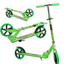 SCOOTER 綠色大號可折疊滑板車，附 SUNLIGHT NEON 煞車，承重可達 100 公斤 - 綠色 - 查看 1