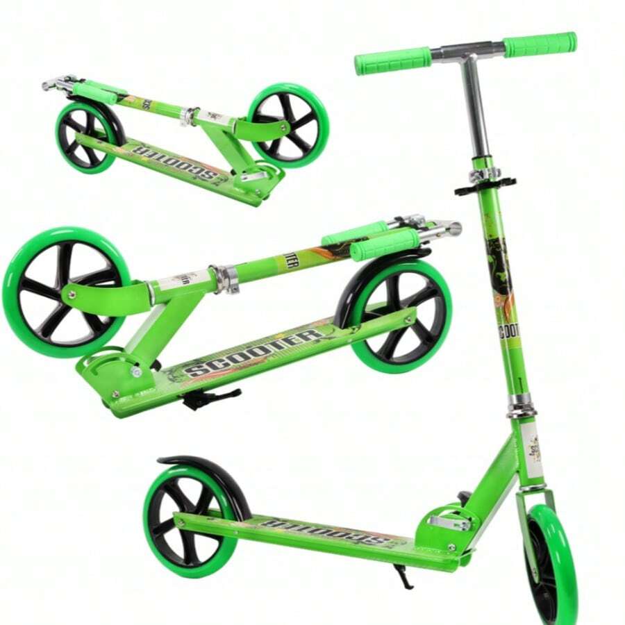 SCOOTER 綠色大號可折疊滑板車,附 SUNLIGHT NEON 煞車,承重可達 100 公斤 - 綠色 - 查看 1