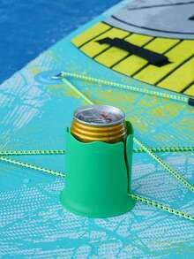 Dudukan Botol Minum Portabel Berbentuk Papan Selancar, Penyangga Minuman Silikon, Aksesori Pantai Ringan, Perlengkapan Pantai, Pelampung Kolam Renang - MultiWarna - View 3