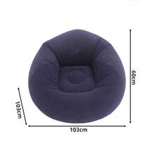 1pc Portable Folding Slouchy Sofa With Soft Cushion Seat And Backrest - Lightweight Outdoor Flocked Bean Bag Inflatable Sofa, Suitable For Camping, Garden, Picnic And Outdoor Activities - Durable Oxford Fabric, Aluminum Alloy Frame, Easy To Carry, Perfect Gift For Halloween And Christmas, Foldable Beach Chair, Camping Seat, Garden Leisure, Sturdy Structure - Multicolor - View 13