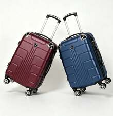 Maleta de Viaje 20 Inch Set 2 Piezas Equipaje de Mano Antirrobo para Adultos y Jóvenes Ideal para Viajes Aéreos Vacaciones Negocios y Salidas Cortas Resistente al Desgaste - Rojo y azul - Ver 3