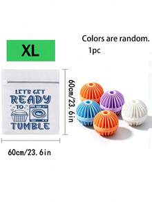 精緻衣物洗衣袋套組－無紡布加長洗衣袋附拉鍊開口－網格防纏繞洗衣球（隨機顏色），適用洗衣機洗滌內衣與胸罩，聚酯纖維網格洗衣袋，簡約旅行家用洗衣袋，襪子洗衣袋，分開洗滌，有效保護衣物免受損，白色聚酯纖維洗衣機洗衣袋，浴室用 - 彩色 - 查看 16
