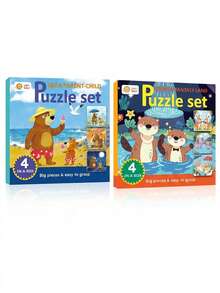 beartale 36pcs/Set Parent-Child Animal Puzzle Toys, Montessori Games, Parent-Child Matching Games, Colorful Preschool Educational Toys, Fine Motor Skills Activities, Early Learning Classroom Teaching Aids, Children's Birthday Gifts, Back To School, Halloween, Christmas - Multicolor - View 17