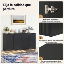 Storage Cabinets - Black - View 2