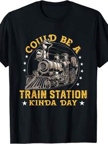 Could Be A Train Station Kinda Day T-Shirt - 款式 - 查看 1