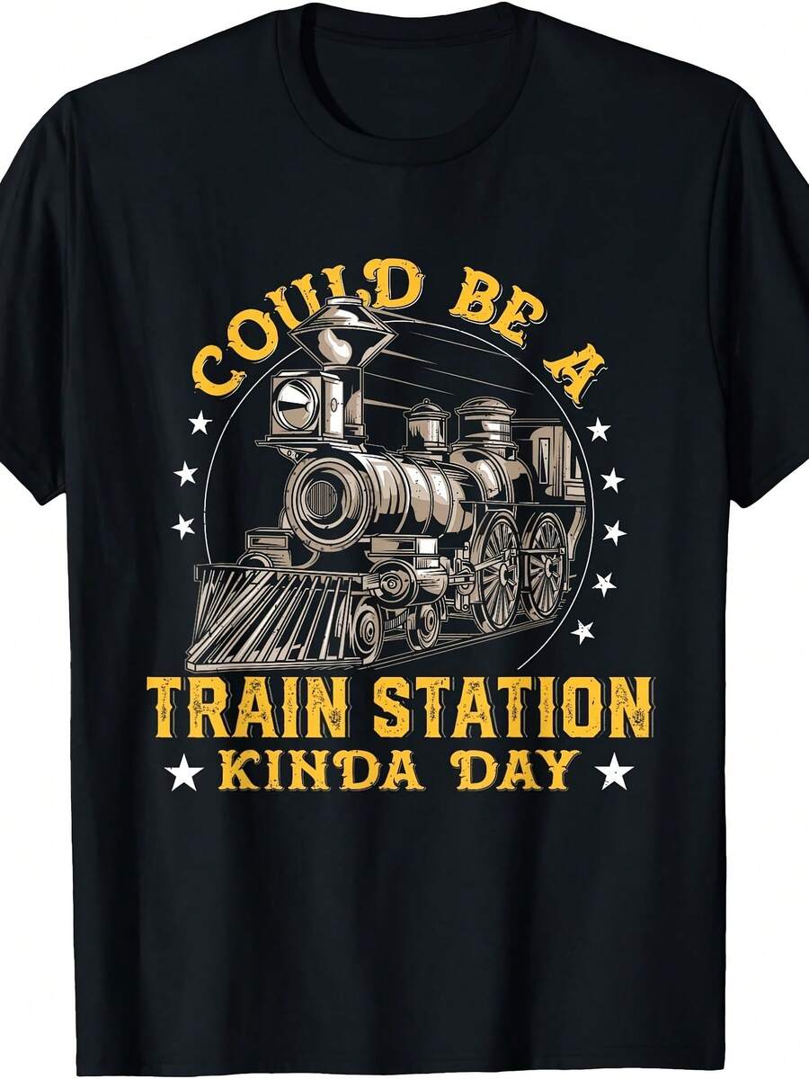 Could Be A Train Station Kinda Day T-Shirt - 款式 - 查看 1