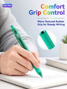 Classic Neutral Pen Set, 4/6/8/10 Colors Retractable Ballpoint Pens, 0.7mm Student Ballpoint Pens, Suitable For Manual Accounting, Hand Drawing, Note Taking, Back To School Essential Learning Stationery. - Gel Pen Set - View 6