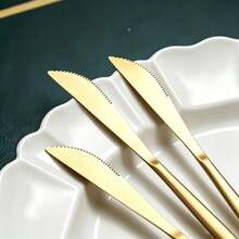 6/12/24pcs Stainless Steel Steak Knives, Suitable For Home Kitchen, Hotel, Restaurant, Eatery - View 3