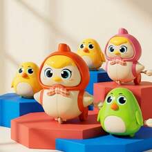 Wind-Up Mama Chicken Toy - 3 Kids Chicks Follow Moving, Special Gift For Children Classroom Prize, Family Bonding Activity - Multicolor - View 1