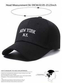 BONNY BOOM 3件組 NEW YORK N.Y 刺繡棒球帽/卡車帽，中性 Y2K 戶外防曬可調節旅行度假禮物，適合朋友、家人、萬聖節、聖誕節、感恩節、返校季、學生開學季、情人節、父親節、母親節、教師節、嘉年華、單身女派對、新娘婚禮用品 - 3pcs組合 - 查看 9