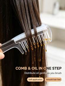 1pc Hair Dye Applicator Comb, Ergonomic Handle Hair Dyeing Tool, Even Distribution Hair Care Comb, DIY Hair Dye Brush, Suitable For Home And Salon, Hair Styling Accessory - Multicolor - View 1