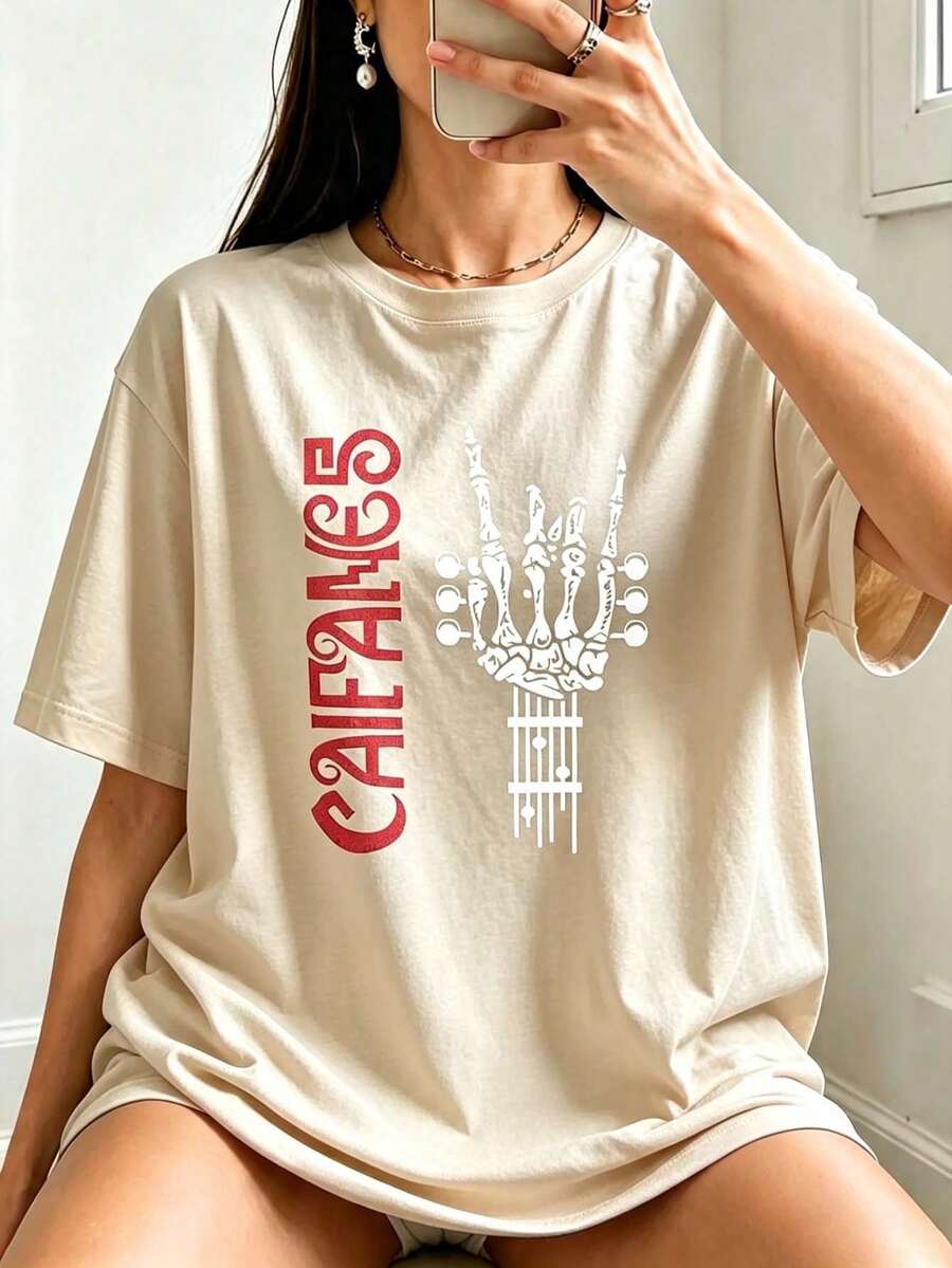 Women T-Shirts - Apricot - View 1