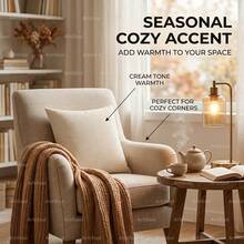 Soft Corduroy Throw Pillow, Decorative Ribbed Cushion, Minimalist Lumbar Pillow, Suitable For Sofa, Bed, Living Room Use And Room Decor - White - View 8