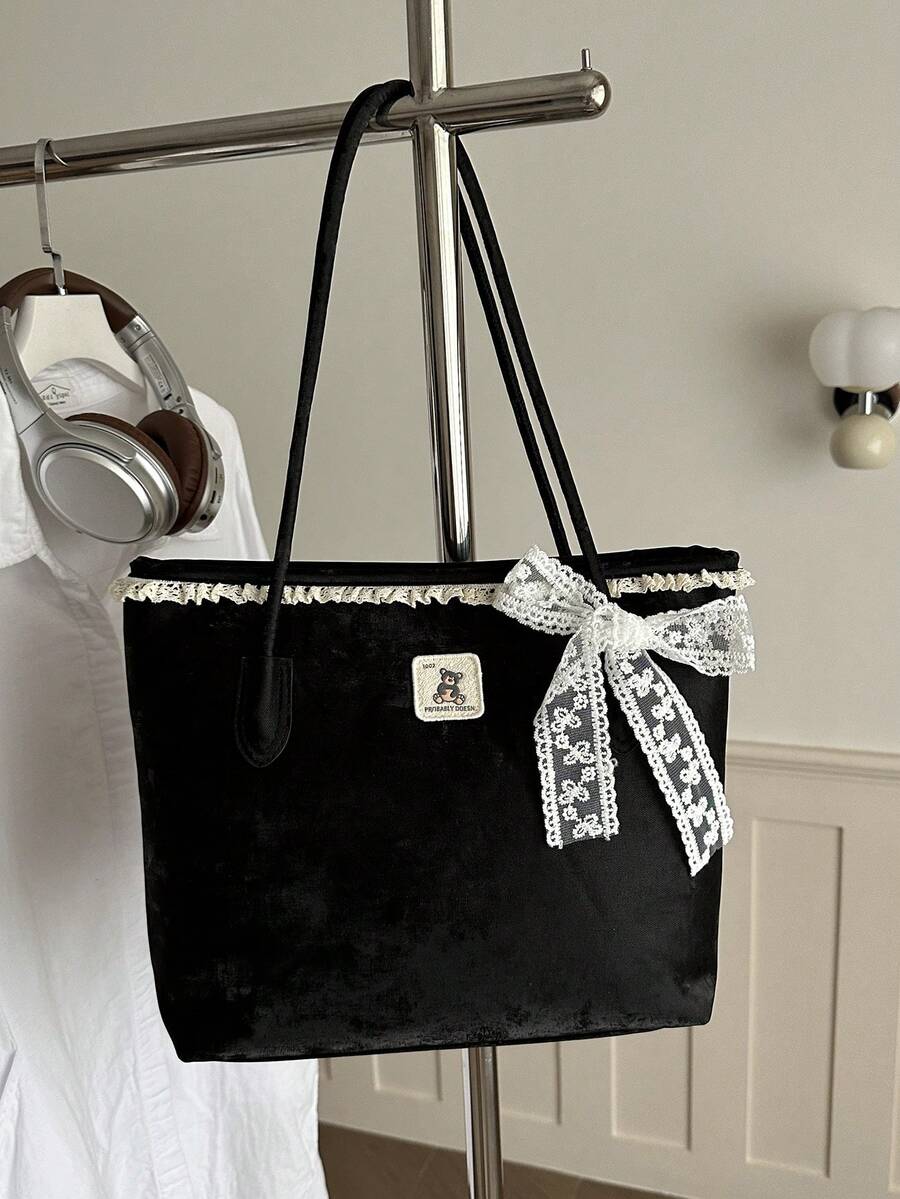 Premium Large Capacity Handbag For Women, Fashionable Versatile Casual Minimalist Commuter Shoulder Tote Bag