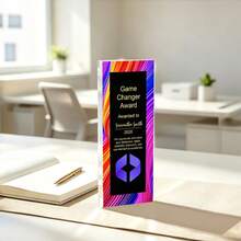 1pc Custom Presidents Club Award, Salesperson Of The Year Trophy, Custom Recognition Plaque With Logo, Personalized Acrylic Award - Multicolor - View 35