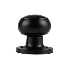 Matte Black Half Dummy Door Knobs, Round Inactive Door Knobs Non-Turning Handles For Closet French Door, Interior Doorknos, 20 Pack - Black - View 4