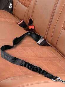 1PC/2PCS Cute Floral Pet Car Seat Belt, Retractable Dog Cat Travel Harness Leash, Vehicle Restraint Strap For Car Trips - Multicolor - View 4