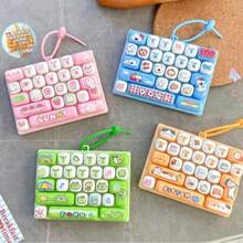 1 buah Liontin Keyboard 26 Kotak Lucu! Tekan untuk Meredakan Stres, Tidak Bisa Berhenti Menekan, Sangat Menyembuhkan Saat Bosan, Warna Acak - MultiWarna - View 1