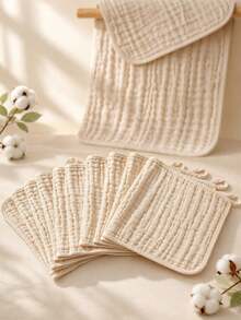 CN. 24 Pcs/12Pcs Muslin Burp Cloths For Baby - Ultra-Soft 100% Cotton Baby Washcloths - Large 20'' By 10'' Super Absorbent Milk Spit Up Rags - Multicolor - View 10