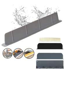 Upgraded Silicone Sink Splash Guard With Strong Suction Cups, Universal Kitchen Sink Side Splash Protector, Suitable For Countertop, No Tools Required Easy Installation Sink Edge Guard Suitable For Faucet And Dishwashing - View 6