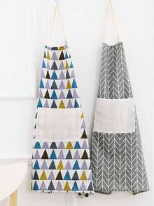 New Stylish Apron With Straps, Breathable Skin-Friendly Waterproof Stain-Resistant Apron, Home Kitchen Cooking Oil-Proof Apron, Simple Fashion Design, Suitable For Home Cooking And Restaurant Work, Comfortable And Anti-Dirt Apron - Apron - View 9