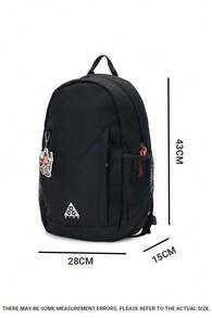Jordan Outdoor Lightweight Backpack For Men And Women, Student Casual Commute Backpack NY2633004GS-001 - Black - View 3