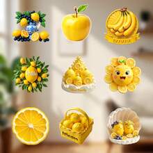 Banana Vintage Emblem Radiant Rays And A Ribbon Of Golden Fruit Magnet Where The Tropics Wear A Badge Of Everyday Joy Keepsake For All Metal Surfaces Throughout The Home - D - View 2