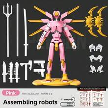 New Joint Figure, Multi-Functional Joint Robot Assembly, Children's Multi-Joint Robot Toy Set, Posable Figure, Inspires Children's Imagination, Play, Stress Relief, Decoration - Birthday Gift - Christmas Gift - Party Gift - Best Gift - Birthday Gift Or Party Favor - Travel Portable Stress Relief Toy - Multicolor - View 13