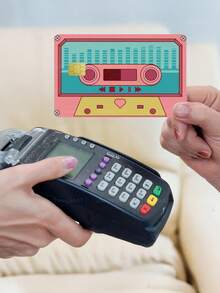 1pc Pink Magnetic Tape Official Credit Card Sticker Privacy Protection Card Skin, Heart Magnetic Tape Birthday Gift PVC Material Anti-Fingerprint Anti-Scratch Wear-Resistant Card Sleeve, Card Protector, Suitable For Men, Women, Couples, Small Chip Card, Bank Card Decoration Sticker, Credit Card, Transit Card, Student Campus Card Personalized DIY - Type a - View 8