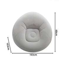 1pc Portable Folding Slouchy Sofa With Soft Cushion Seat And Backrest - Lightweight Outdoor Flocked Bean Bag Inflatable Sofa, Suitable For Camping, Garden, Picnic And Outdoor Activities - Durable Oxford Fabric, Aluminum Alloy Frame, Easy To Carry, Perfect Gift For Halloween And Christmas, Foldable Beach Chair, Camping Seat, Garden Leisure, Sturdy Structure - Multicolor - View 14