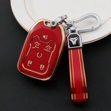 鑰匙遙控器保護套附鑰匙圈,適用於 Chevy、Chevrolet、Suburban、Tahoe、GMC、Yukon XL、Terrain、Acadia,防塵防摔高端時尚鑰匙包配件 - 單包 - 查看 6