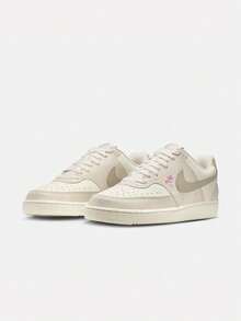 Women's Nike Court Vision Low SE Sport Casual Shoes Low-Top IV5530-101 - Beige - View 4