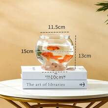 Sturdy Nicely Betta Fish Bowl Small Aquariums For Small Ornamental Fish And Reptiles High Transparency Plastic Good View - Multicolor - View 13