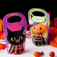 10/4/2pcs Pumpkin Gift Boxes Halloween Candy Bags Gift Bags For Halloween Goodie Bags Halloween Decor Pumpkin Box Halloween Backdrop Gift Boxes Free Gift Ffff Free Gift Claim Halloween Decoration - Multicolor - View 7