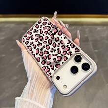 Handyhülle - Rosa Leoparden-Design Hülle, kompatibel mit kabellosem Laden, stoßfest und mit Magnet, für iPhone 17 Pro Max/17 Air/16/15/14 Plus/13/12/11 und Galaxy A56/A55/A54/A36/A35/A26/A25/A16/A15/A06/S25 Ultra/S24 Fe/S23 Plus/S22 - 1 Stück Bildfarbe - Übersicht 4