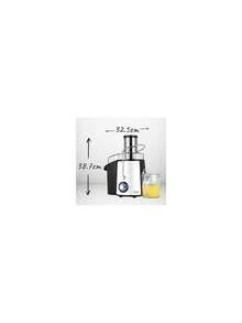 Adler Juicer, Centrifugal Juicer, Fruit & Vegetable Juicer - 75mm Feed Chute, 2 Speed Levels, Stainless Steel, 2L Pulp Container, 1000W (Max 2000W), White/Black - EU E Type Plug(220-240V) - View 3