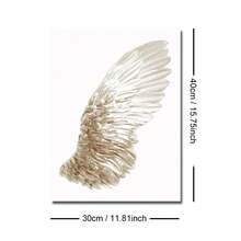 1/2pcs Framed/Unframed Minimalist Angel Wings Neutral Color Canvas Poster, Spiritual Wings Wall Art Decor For Dorm, Hallway, Living Room Modern Home Decoration - A - View 10
